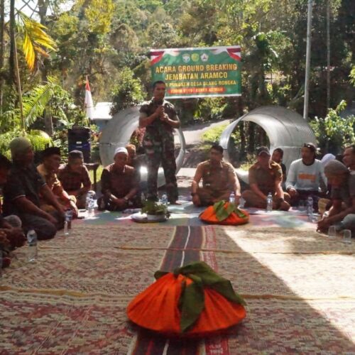 Buka Akses Pedalaman, TNI AD Ground Breaking Jembatan Armco di Bener Meriah