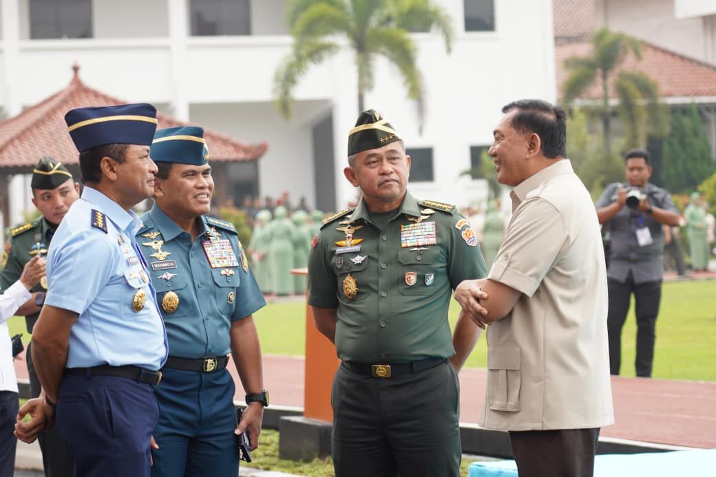 Kasad Hadiri Taklimat Presiden RI kepada 1.095 Pasis TNI-Polri di Seskoad