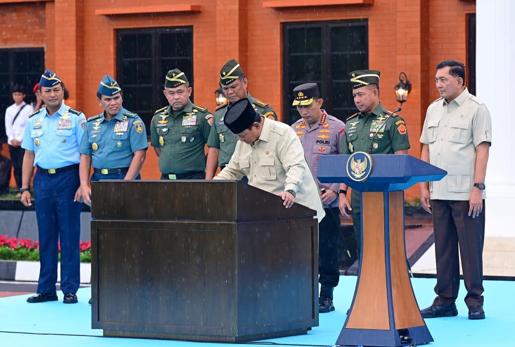 Kasad Hadiri Taklimat Presiden RI kepada 1.095 Pasis TNI-Polri di Seskoad