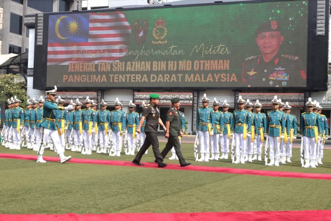 Perkuat Kemitraan Strategis, Kasad Terima Kunjungan Panglima Tentera Darat Malaysia