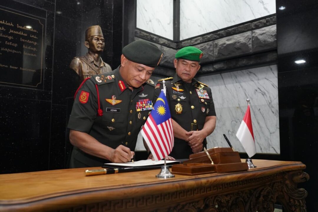 Perkuat Kemitraan Strategis, Kasad Terima Kunjungan Panglima Tentera Darat Malaysia