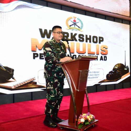 Kemampuan Menulis di Era Digital, Kadispenad: Ala Bisa Karena Biasa