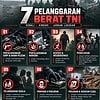 7 Pelanggaran Berat TNI